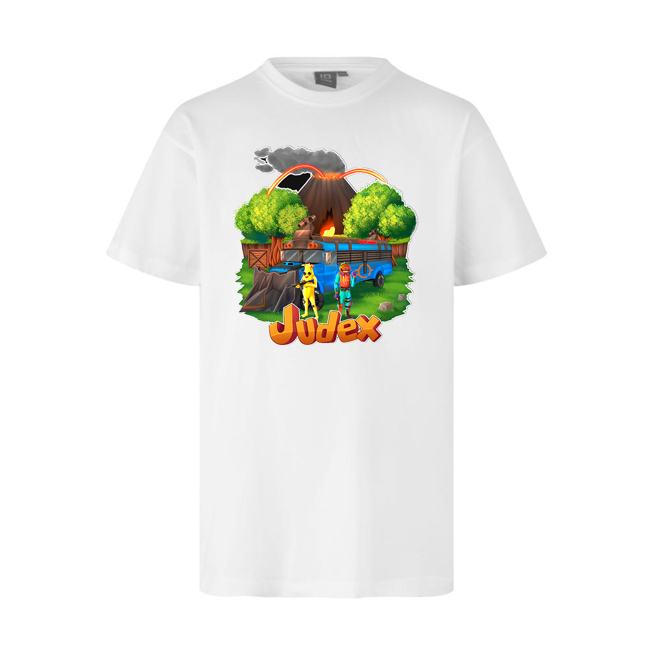 Judex Fortnite Battlebus Tee - Hvid Judex