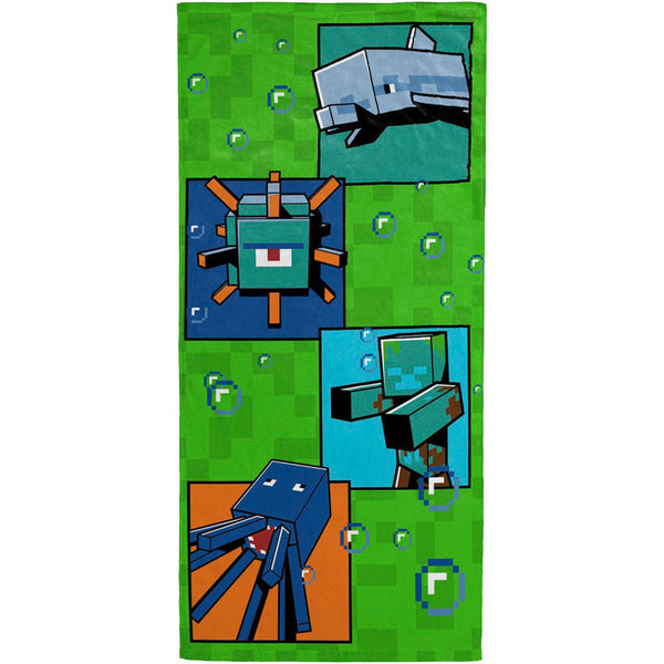 Minecraft Ocean Depths badehåndklæde 70x140cm