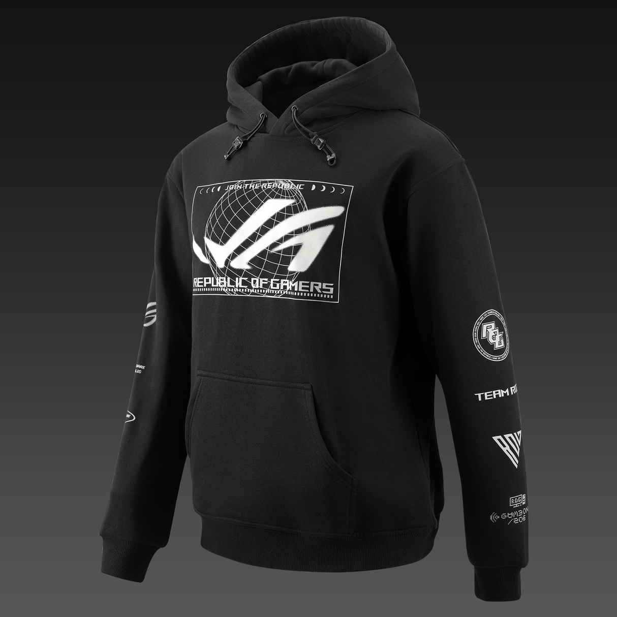 ASUS ROG COSMIC LIT HOODIE - Regular Fit - Sort