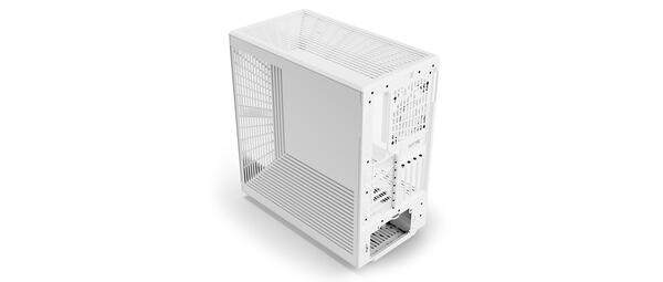 HYTE Y40 Snow White  Miditower - Panoramic Glass Veil, included PCIe 4.0 riser cable, 2 included fans