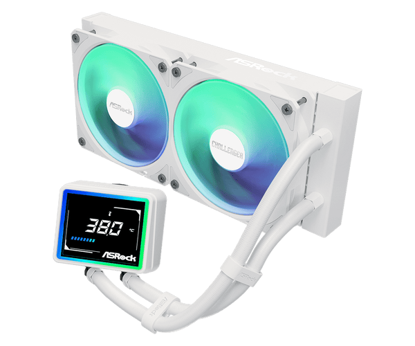 ASRock Challenger White 240 Digital AIO-vandkøling - hvid