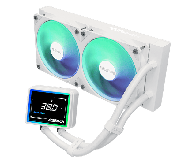 ASRock Challenger White 240 Digital AIO-vandkøling - hvid