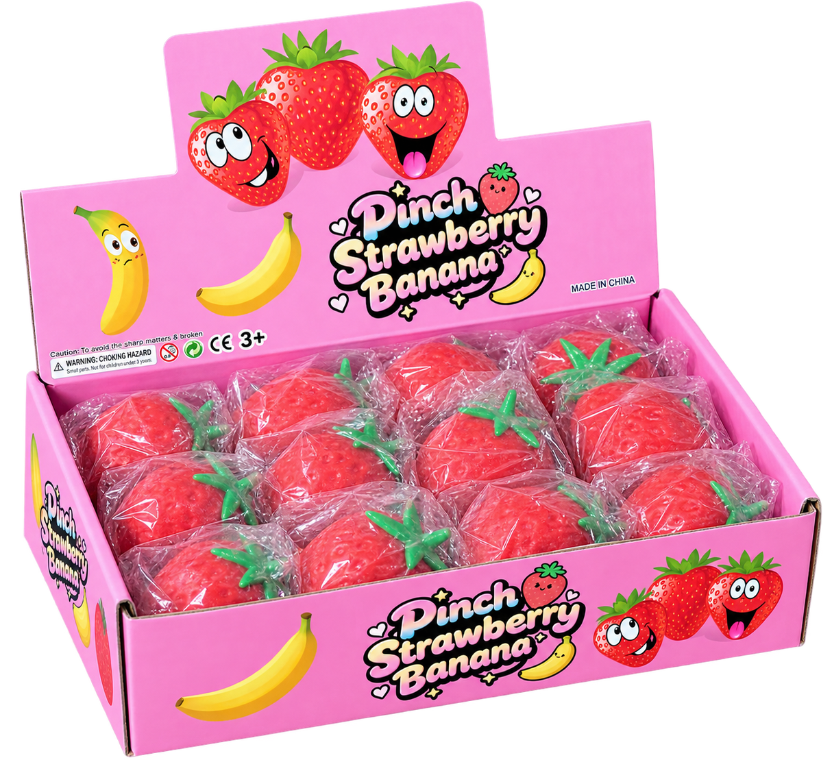 Stor Jordbær squishy
