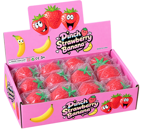 Stor Jordbær Squishy – produktbillede 3