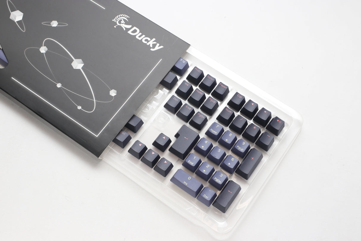 Ducky Cosmic - 115 Keycap Set - double shot PBT - Perse & Dark Purple - Nordic Layout Ducky