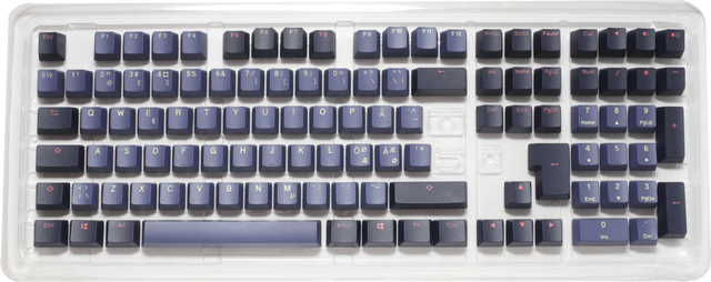 Ducky Cosmic - 115 Keycap Set - double shot PBT - Perse & Dark Purple - Nordic Layout Ducky