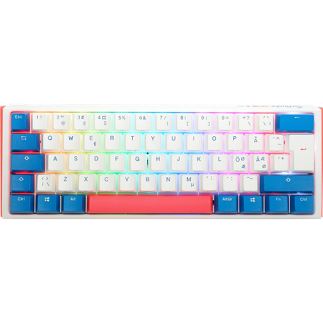 Ducky One 3 - Classic Black / White Nordic - SF 65% - Cherry Silent Red