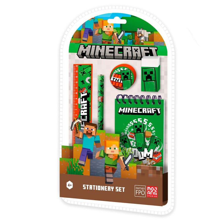 Minecraft Skrivesæt - Boom Minecraft