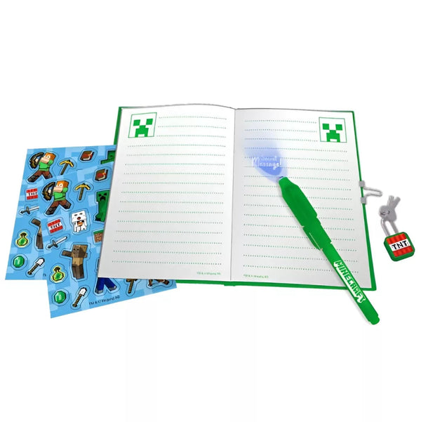Minecraft Boom Dagbok med Magisk Penna – Skrivset