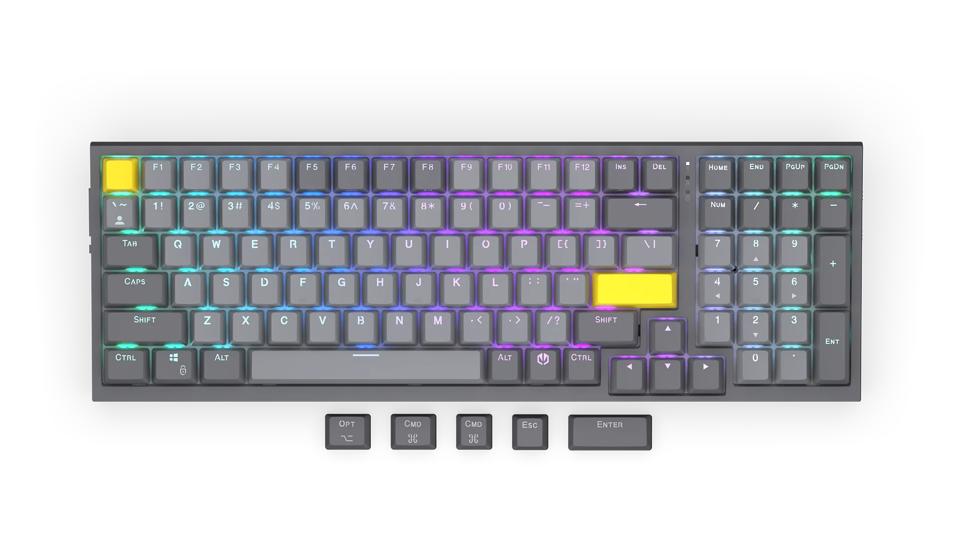 ENDORFY Celeris 1800 Yellow Switches Tastatur - DE Layout