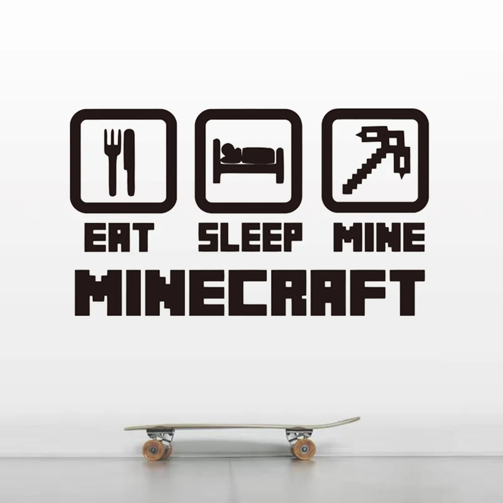 Minecraft Kæmpe wall sticker – Geekd