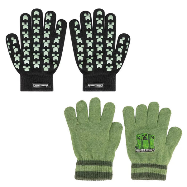 Minecraft Creeper Børnehandsker – One Size assorteret