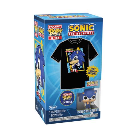 Pocket Pop! & Tee Set Sonic el erizo M FUNKO