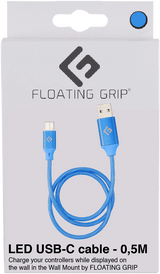 Floating Grip 0,5M LED USB-C Cable (Blå)