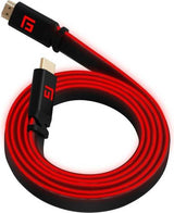 FLOATING GRIP 3M HIGH-SPEED LED HDMI CABLE V2.1 - RED Floating Grip