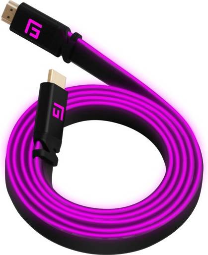 FLOATING GRIP 1,5M HIGH-SPEED LED HDMI CABLE V2.1 - PINK