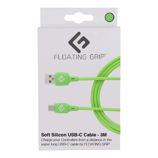 Floating Usb Connector Floating Grip 3M Silicone USB-C Cable (Grøn) – Geekd