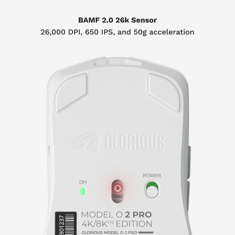 Glorious Model O 2 PRO Wireless - 4K/8K Polling - White Glorious