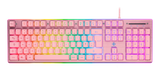 Deltaco - PK75 RGB Tastatur - Membran - UK LAYOUT - Pink Deltaco