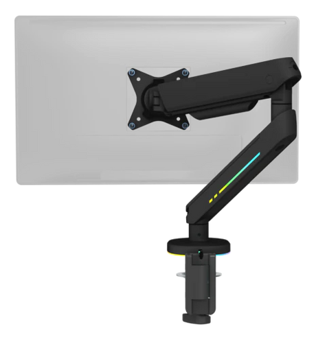 Premium RGB Single Monitor Arm - Sort - Justerbar - 17-32" DELTACO