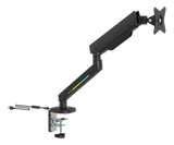 Premium RGB Single Monitor Arm - Sort - Justerbar - 17-32" DELTACO