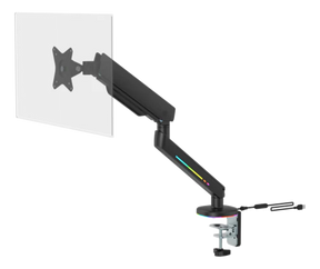 Premium RGB Single Monitor Arm - Sort - Justerbar - 17-32" DELTACO