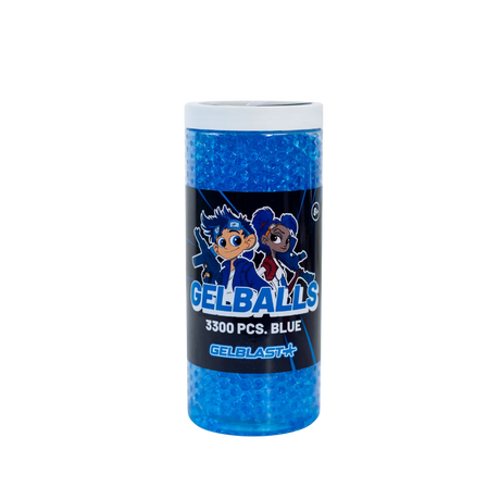 GelBlast GelBalls Blue – 3.300 stk. klar til brug – produkt og medfølgende udstyr