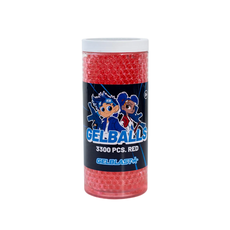 GelBlast GelBalls Red – 3.300 stk. klar til brug – produkt og medfølgende udstyr