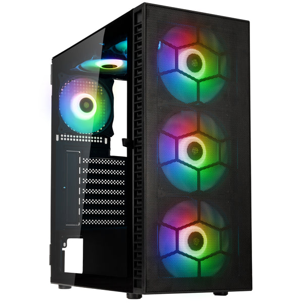 Kolink Observatory HF Mesh ARGB Midi-Tower-chassi – Svart