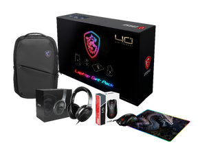 MSI 40th Anniversary MAX Pack – rygsæk, H901 GC-headset, M18-mus og RGB-musemåtte