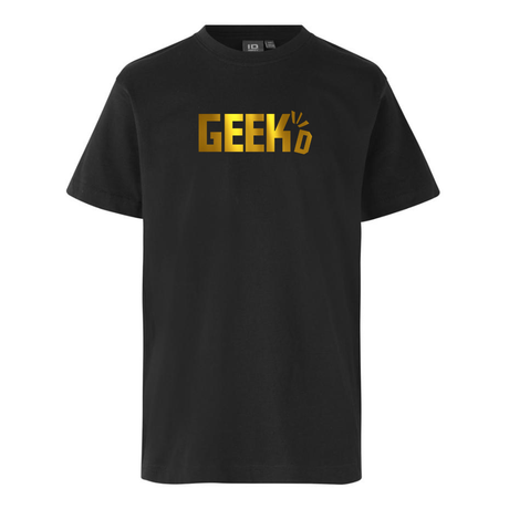 Geekd - Guld Logo Tee - Sort Geekd