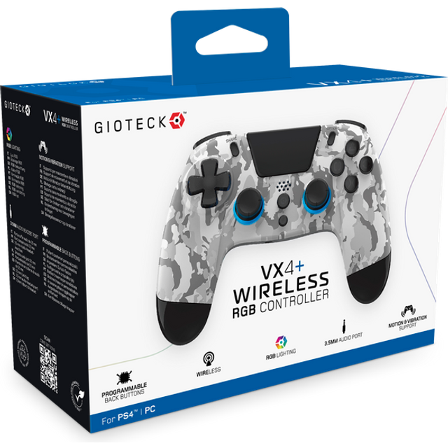 gioteck controller wx4 wireless cubes for nintendo... GIOTECK WX4+ Trådløs RGB Controller Pc og Ps4 – Geekd