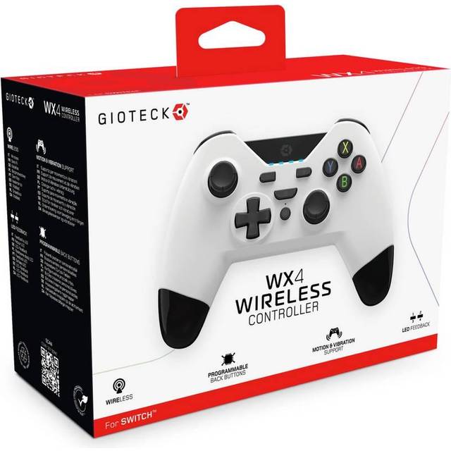 gioteck controller wx4 wireless cubes for nintendo... Gioteck WX-4 Trådløs BT Controller Hvid – Geekd