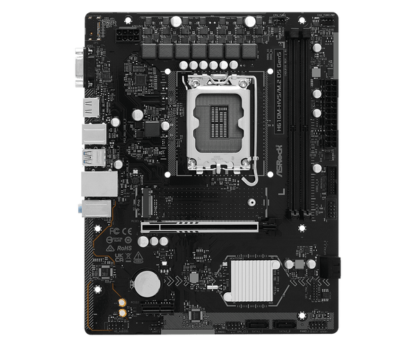 ASRock H610M-HVS/M.2 D5 Gen5 bundkort - LGA1700, DDR5