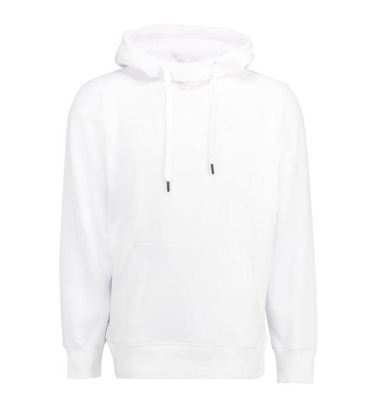Enfärgad Hoodie - Vit