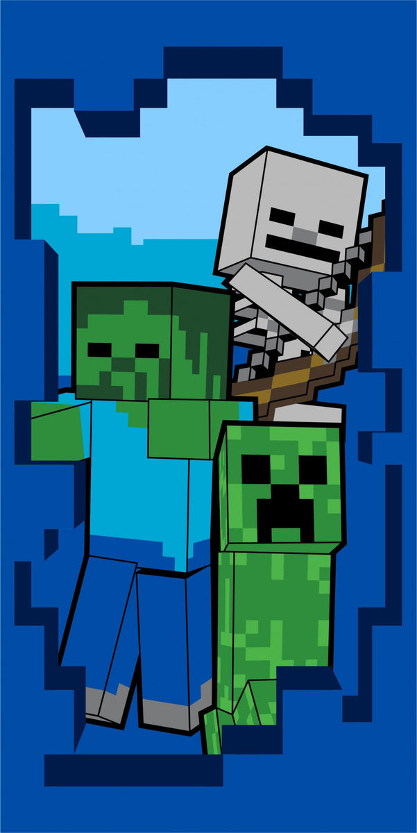 Minecraft Beware badehåndklæde 70x140cm – Geekd