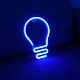 Lampe Neon LED Lys Blå