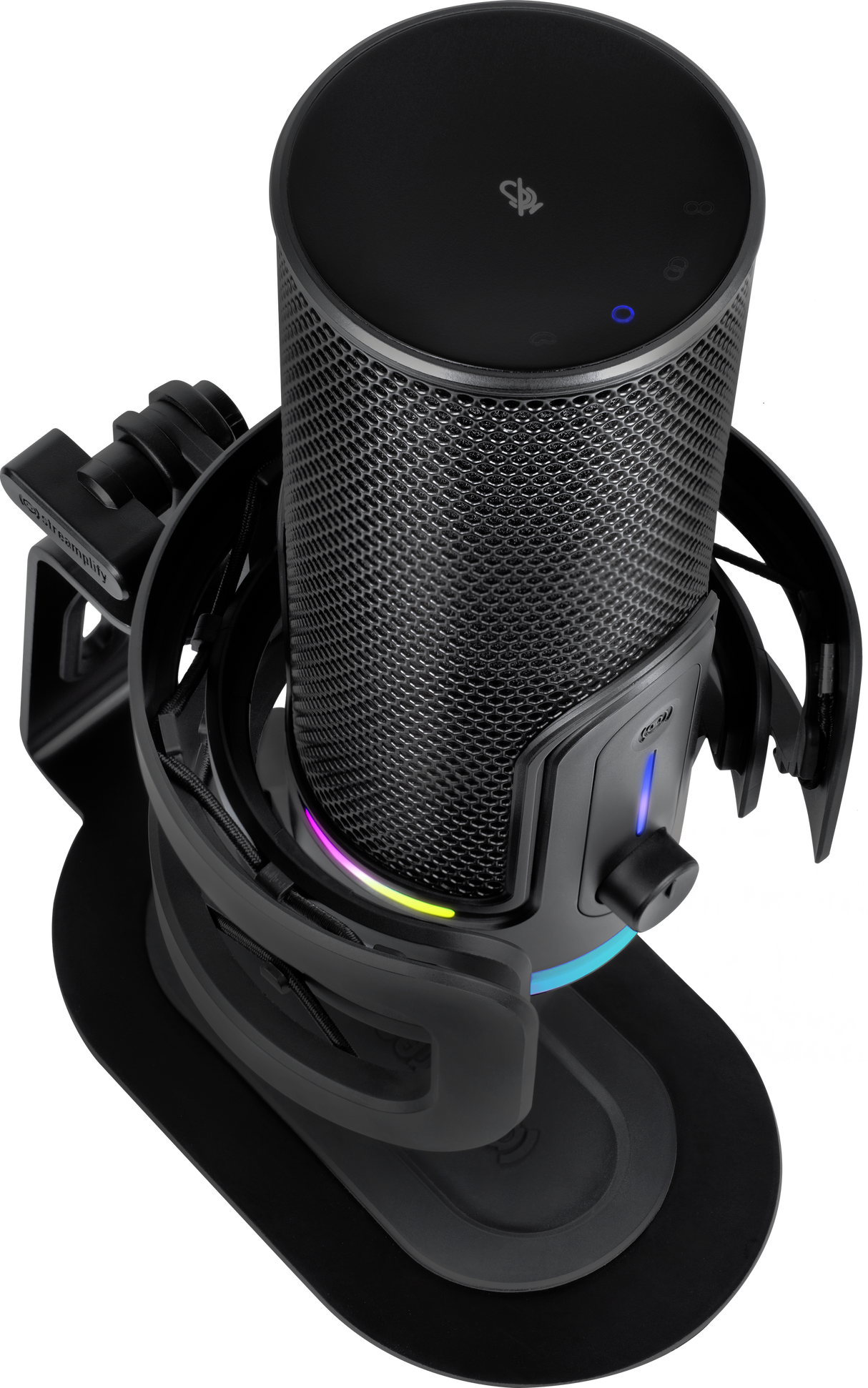 Streamplify MIC Pro, RGB, Stand, Black Streamplify