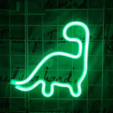 Dino Neon LED Lampe Grøn