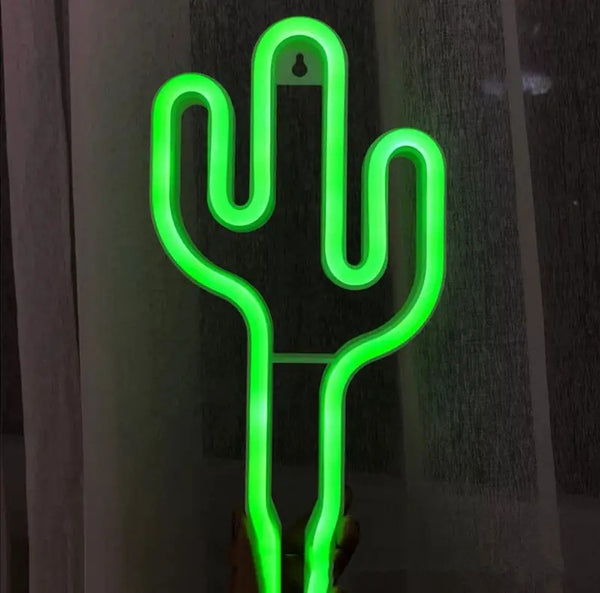 Kaktus Neon LED-lampa