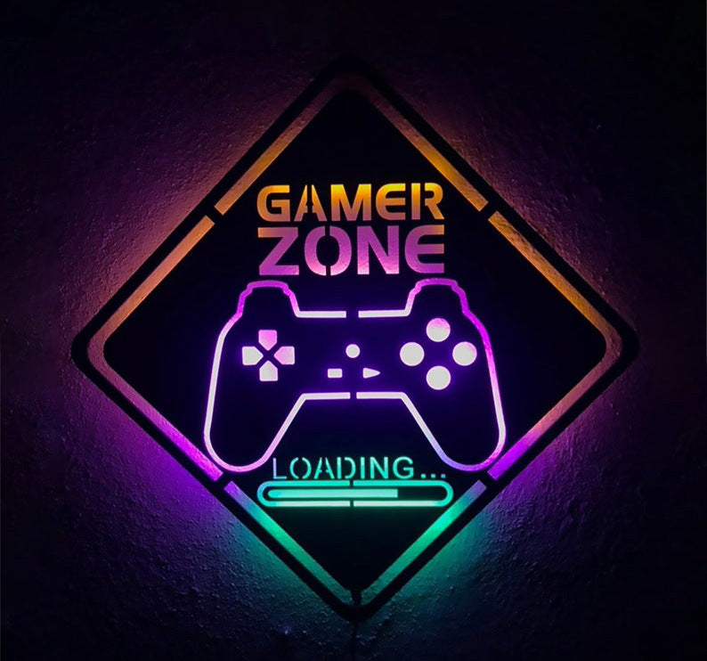 Gamer Zone LED skilt