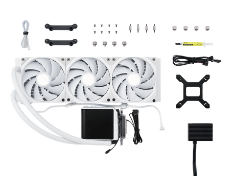 TRYX PANORAMA 360mm AIO Liquid Cooler ARGB Hvid TRYX