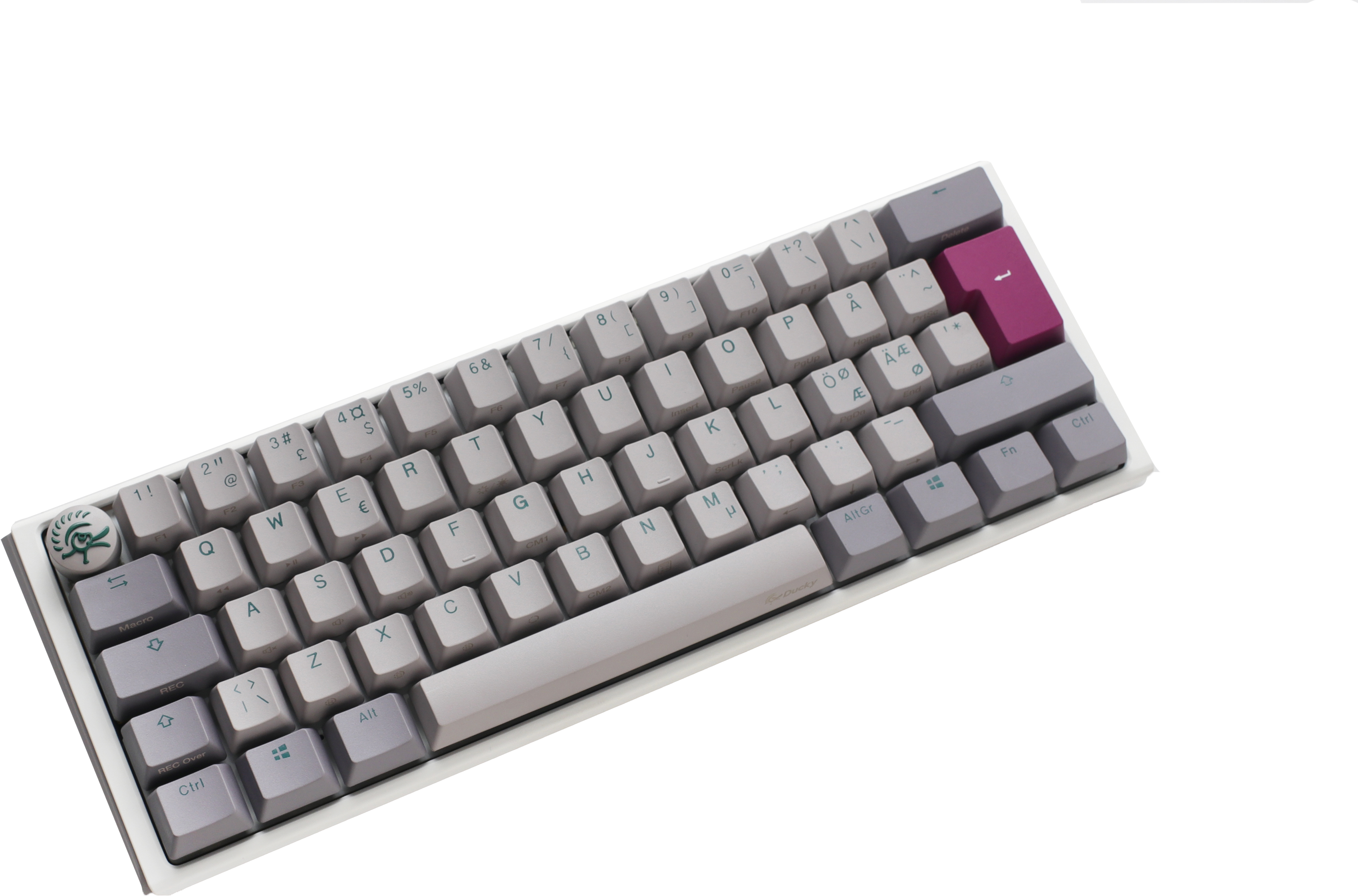 Ducky One 3 - Mist Nordic - Mini 60% - Körsbärsbrun - RGB