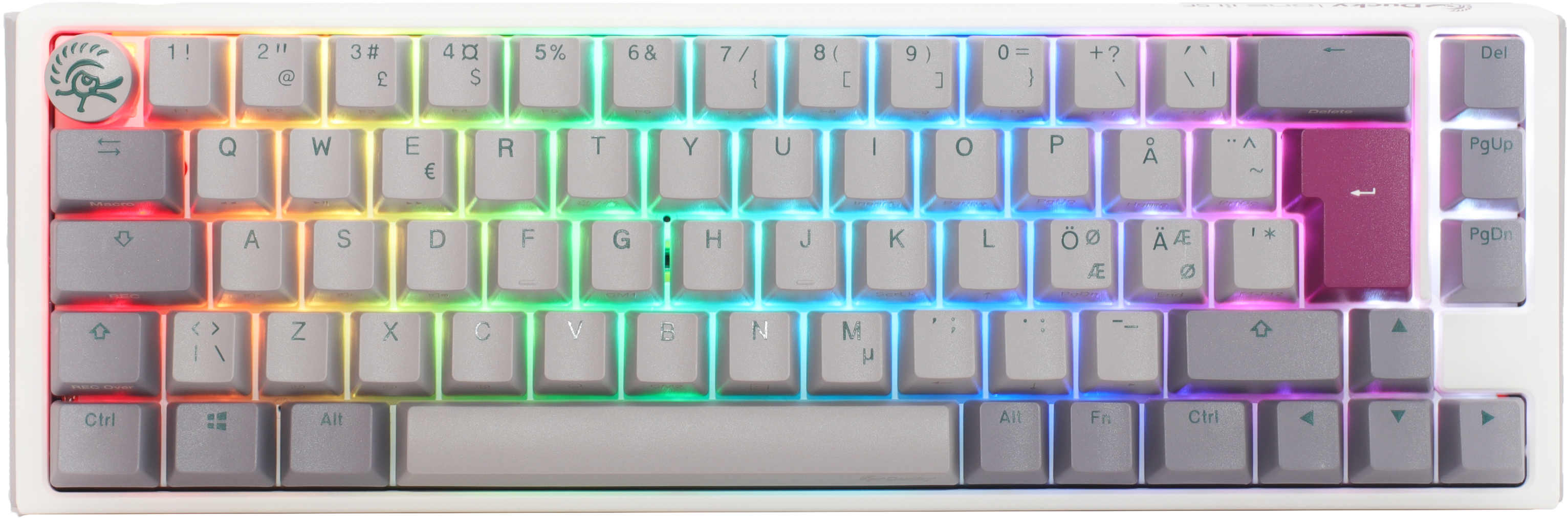 Ducky One 3 - Mist Nordic - SF 65% - Cherry Silent Red- RGB