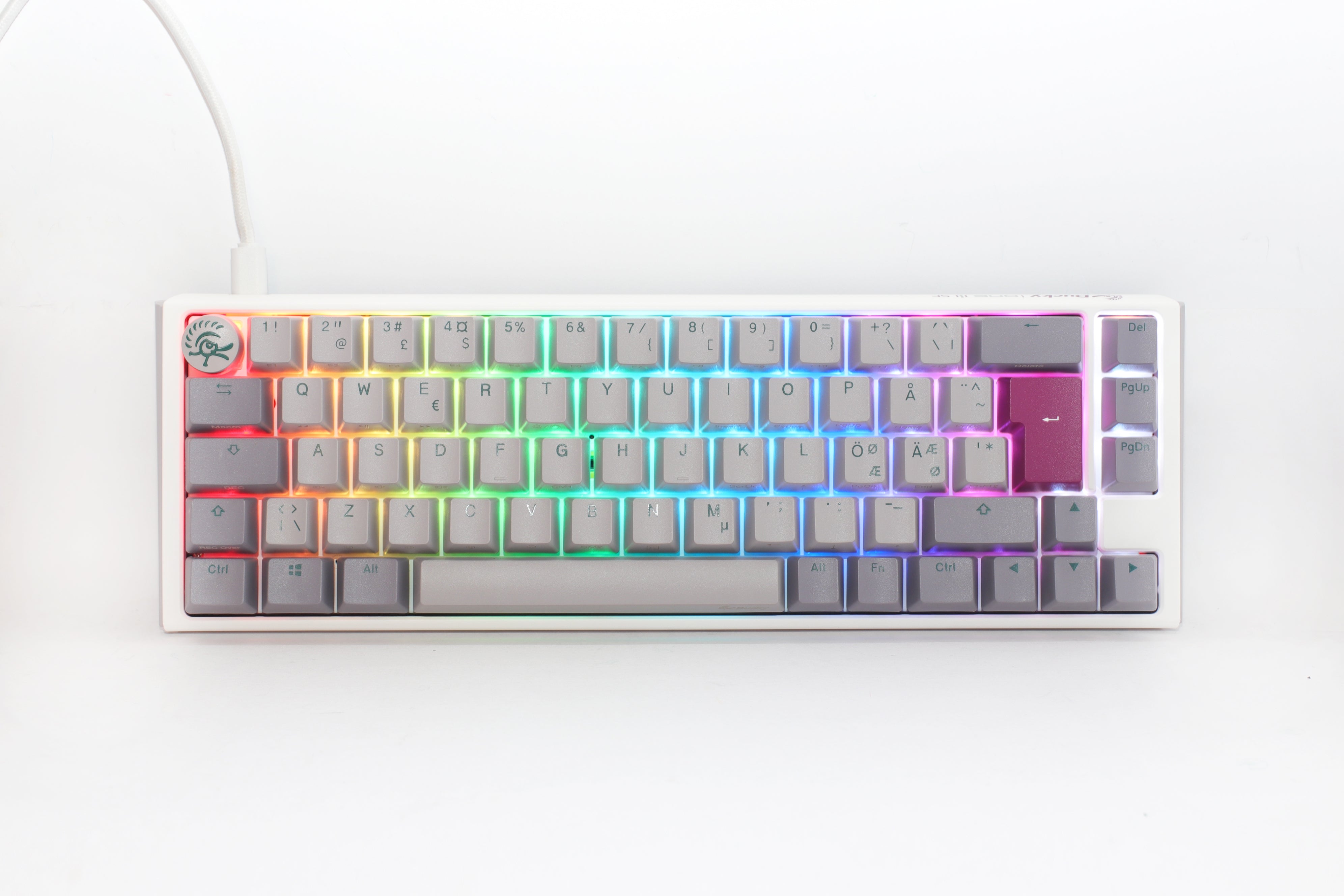 Ducky One 3 - Mist Nordic - SF 65% - Cherry Silent Red- RGB