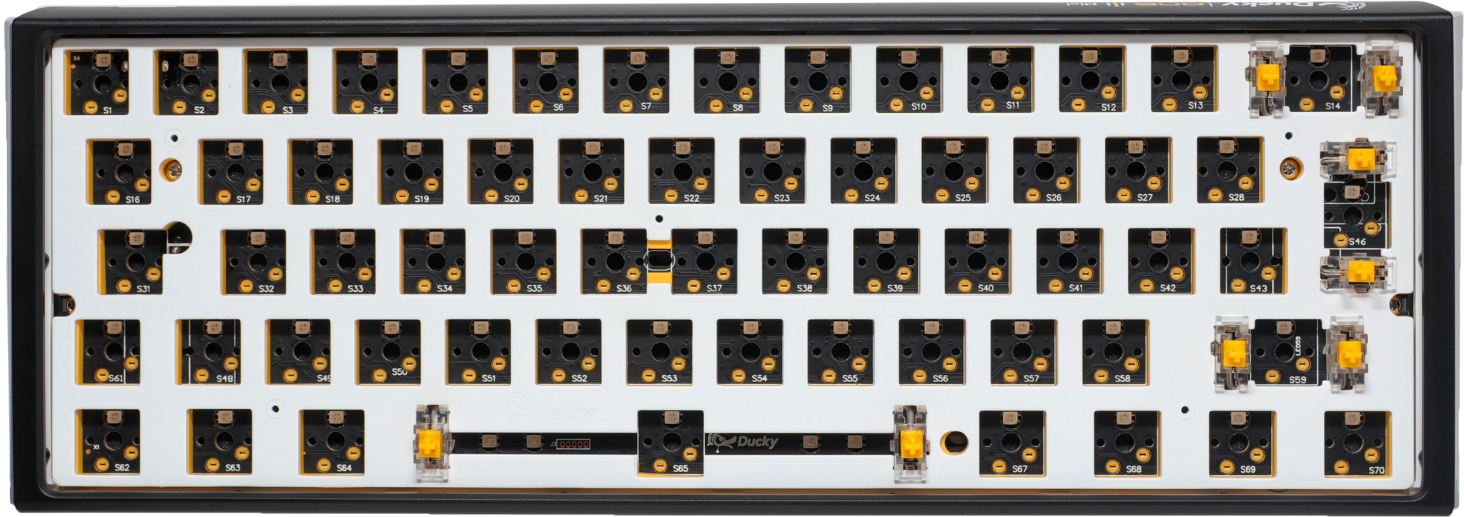 Ducky One 3 - Hot Swap ISO Barebone Black - Mini 60% - RGB - Without Switches/keycaps