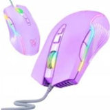 Gaming Mus Lilla med RGB-Lys