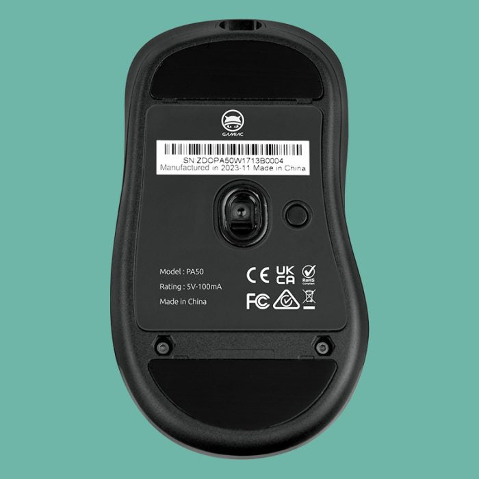 Gamiac PA50 Mus - Black - Kablet 12000 DPI