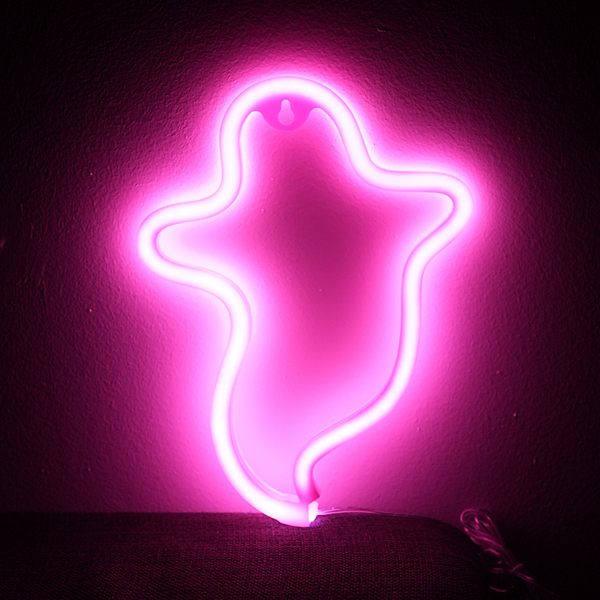 Ghost Neon LED-lampa Rosa