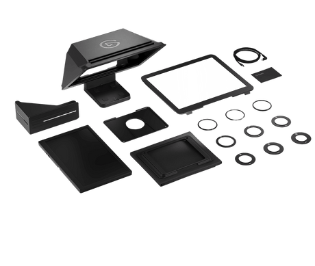 Elgato Prompter XL – teleprompter med 15,6″ skærm – medfølgende dele